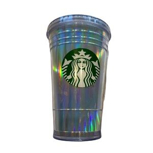 Starbucks  16oz Holographic‎ Tumbler & Straw
